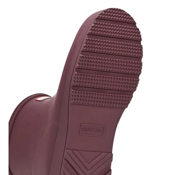Hunter Women's PLAY™ Insulated Vegan Shearling Short Rain Boots in Dark Red - Picture 8 of 11